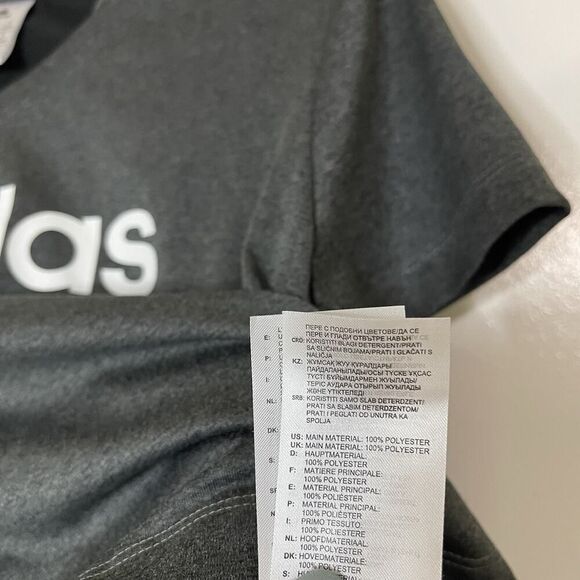 Adidas Cropped Gray loose workout shirt size US small - Picture 4 of 5